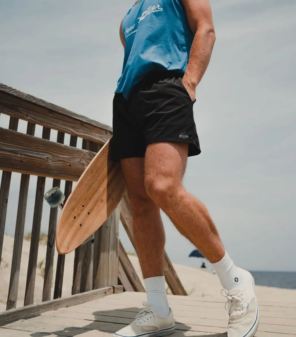 Men's Hybrid Tech 5" Short (Black)