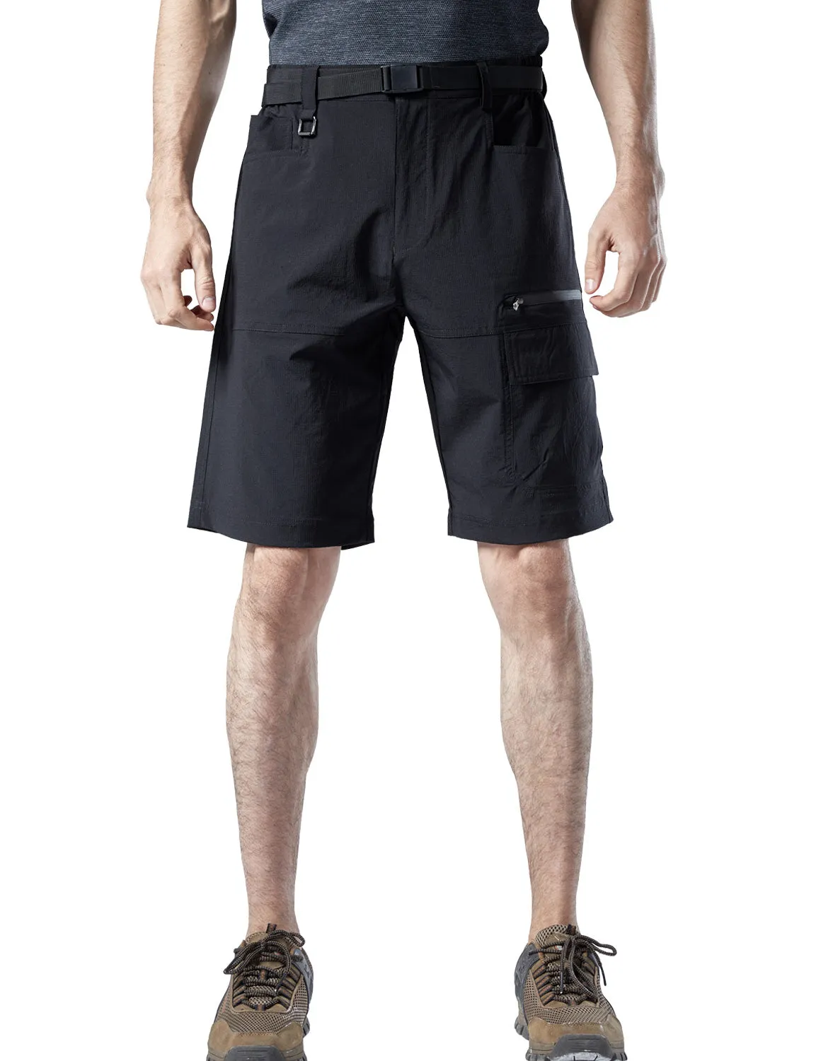 Men's Lightweight Multi-Pocket Quick Dry Casual Work Hiking Working Cargo Shorts
