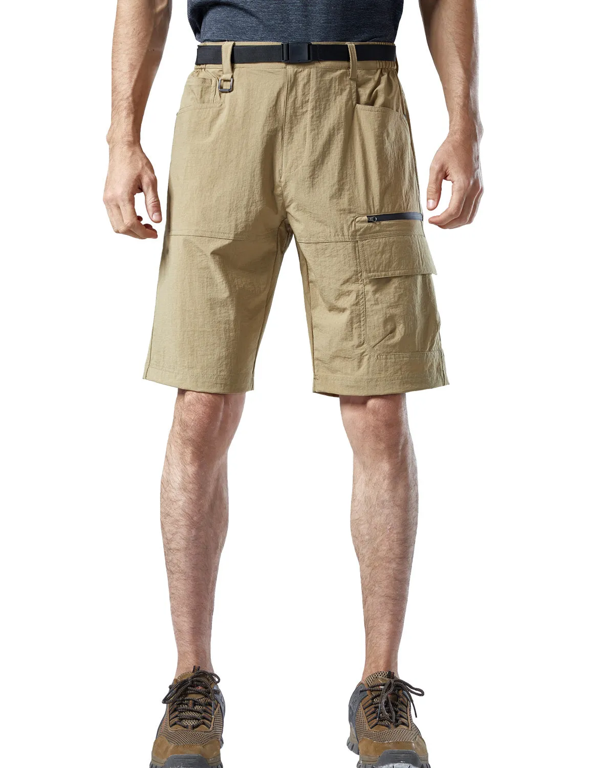 Men's Lightweight Multi-Pocket Quick Dry Casual Work Hiking Working Cargo Shorts