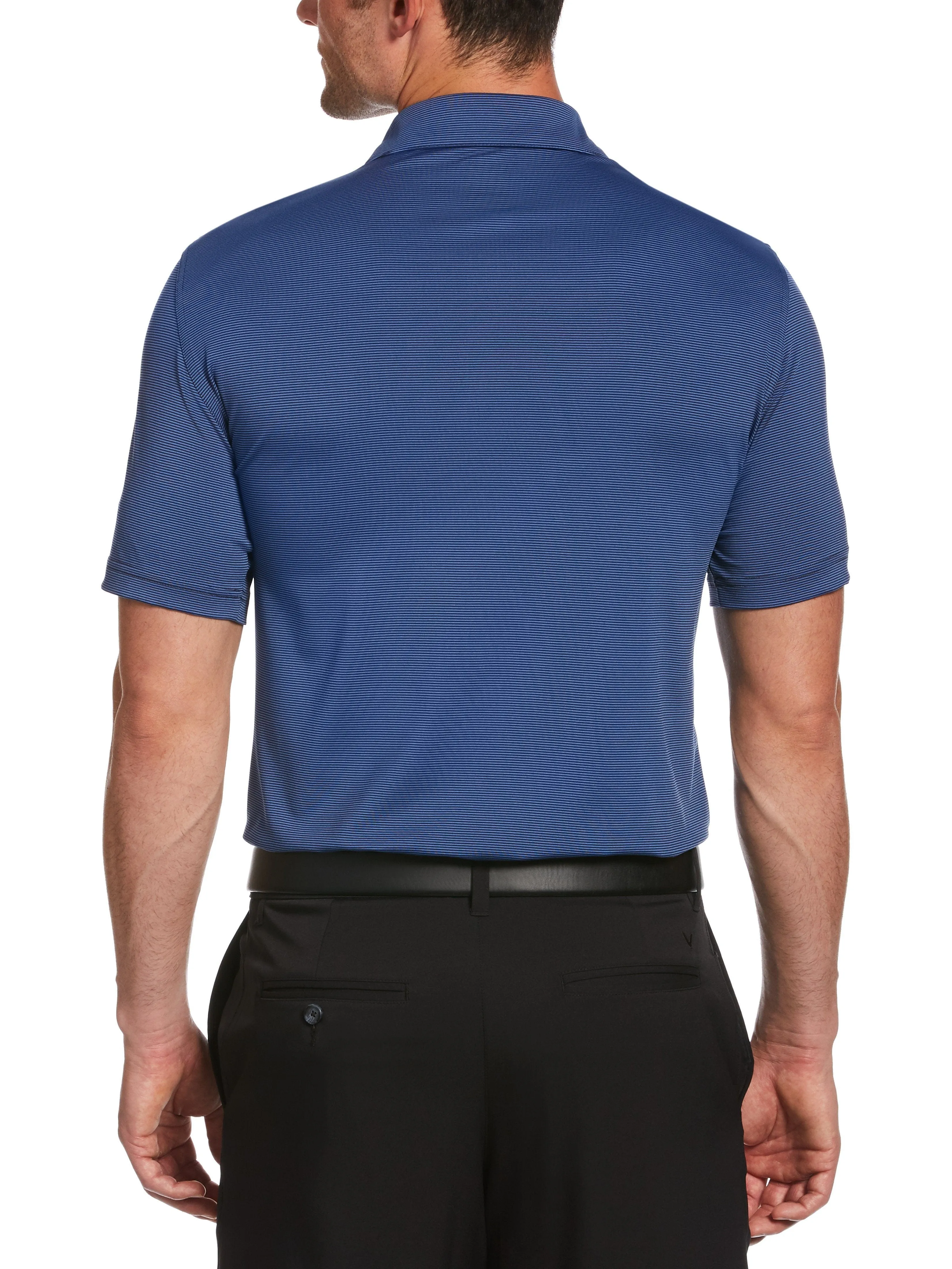 Mens Pro Spin Fine Line Stripe Polo