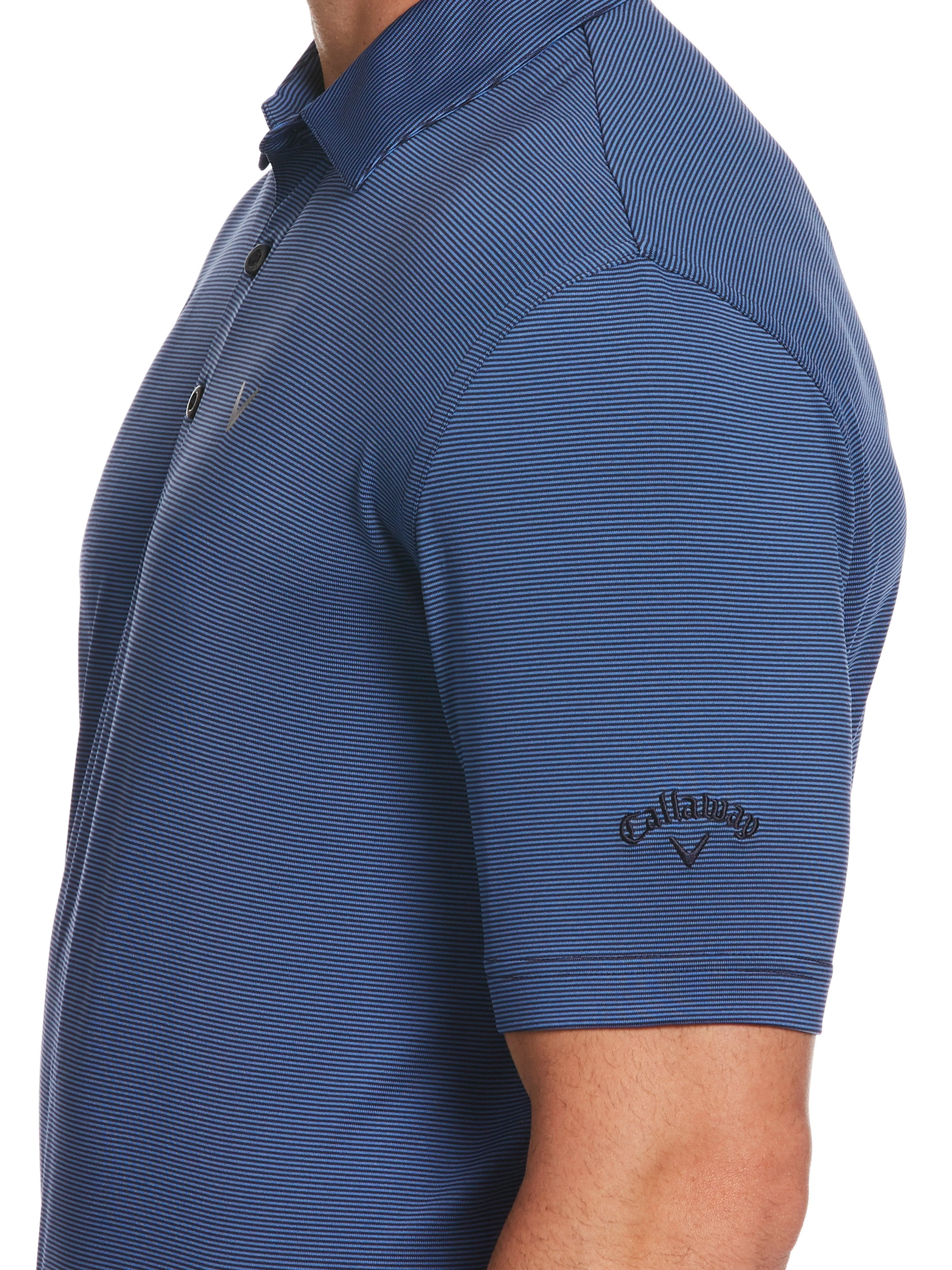Mens Pro Spin Fine Line Stripe Polo