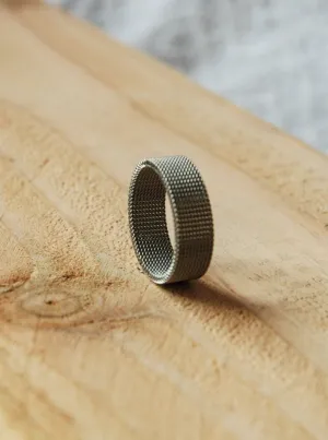 Men's Stainless Steel Mesh Ring