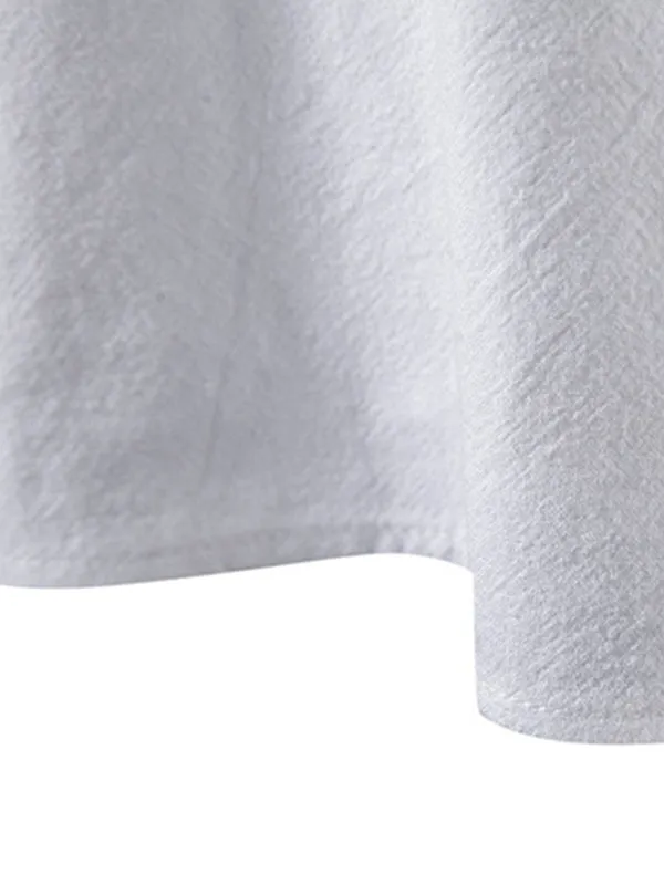 Men's Stand Collar Chinese Style Long Sleeve Shirt