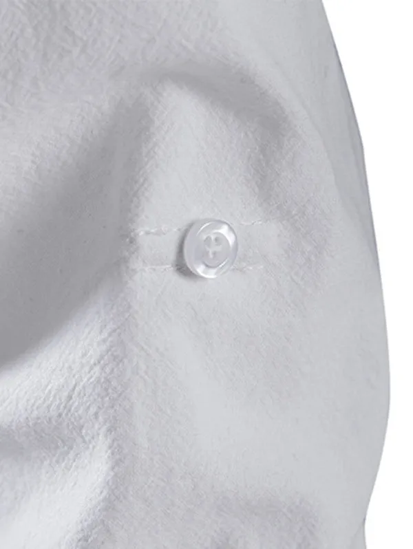Men's Stand Collar Chinese Style Long Sleeve Shirt