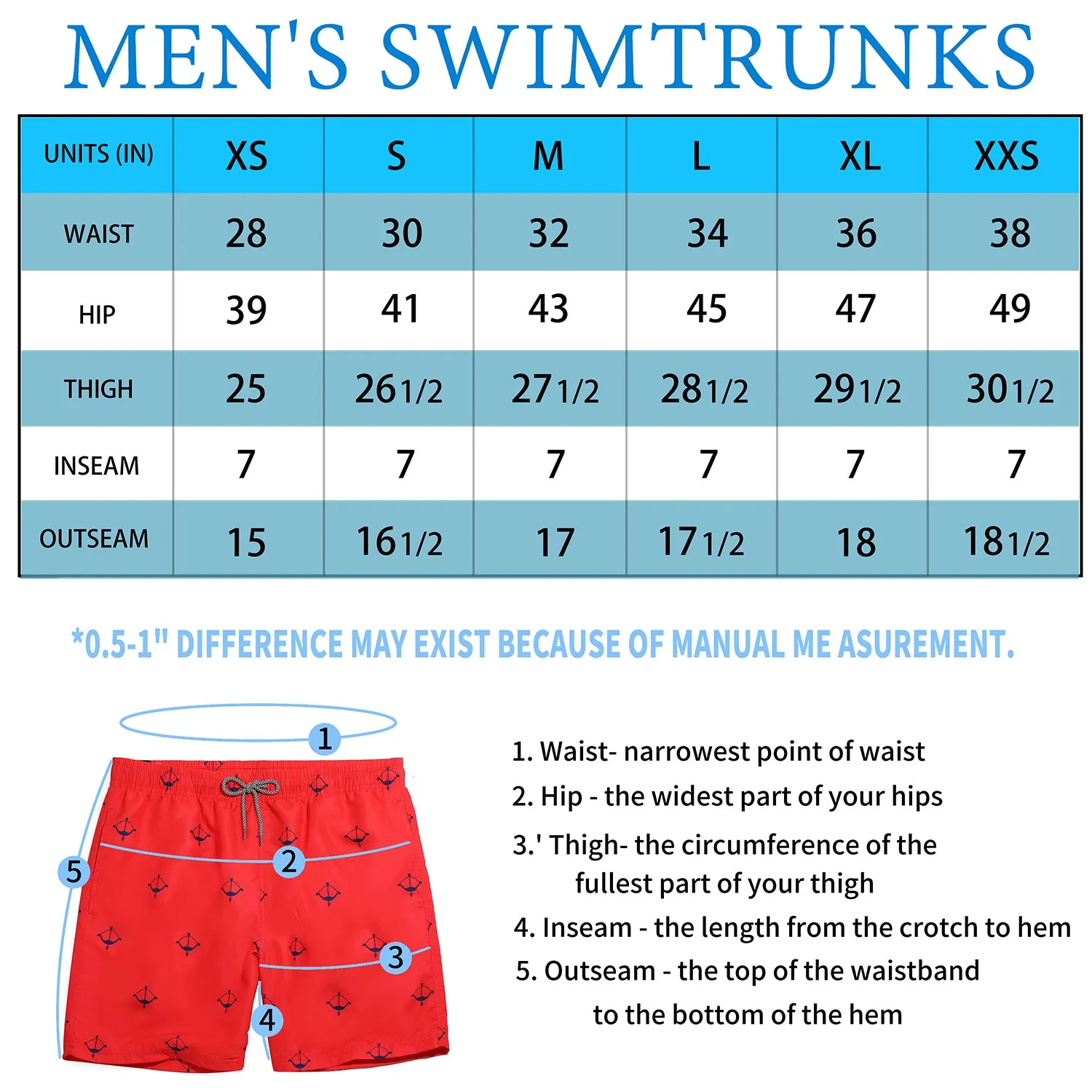 Men's swimming trunks quick dry beach shorts