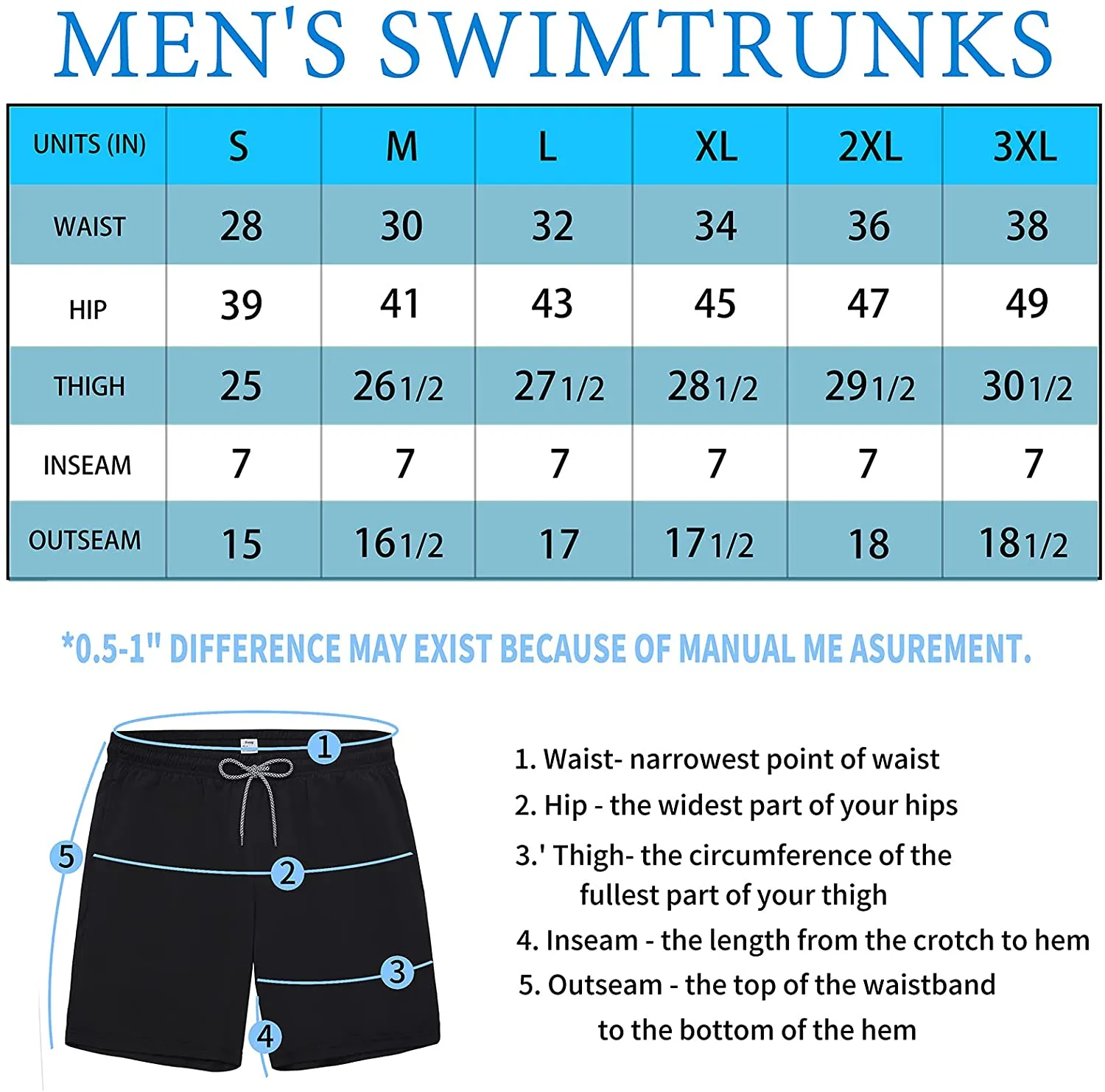 Men's swimming trunks quick dry beach shorts