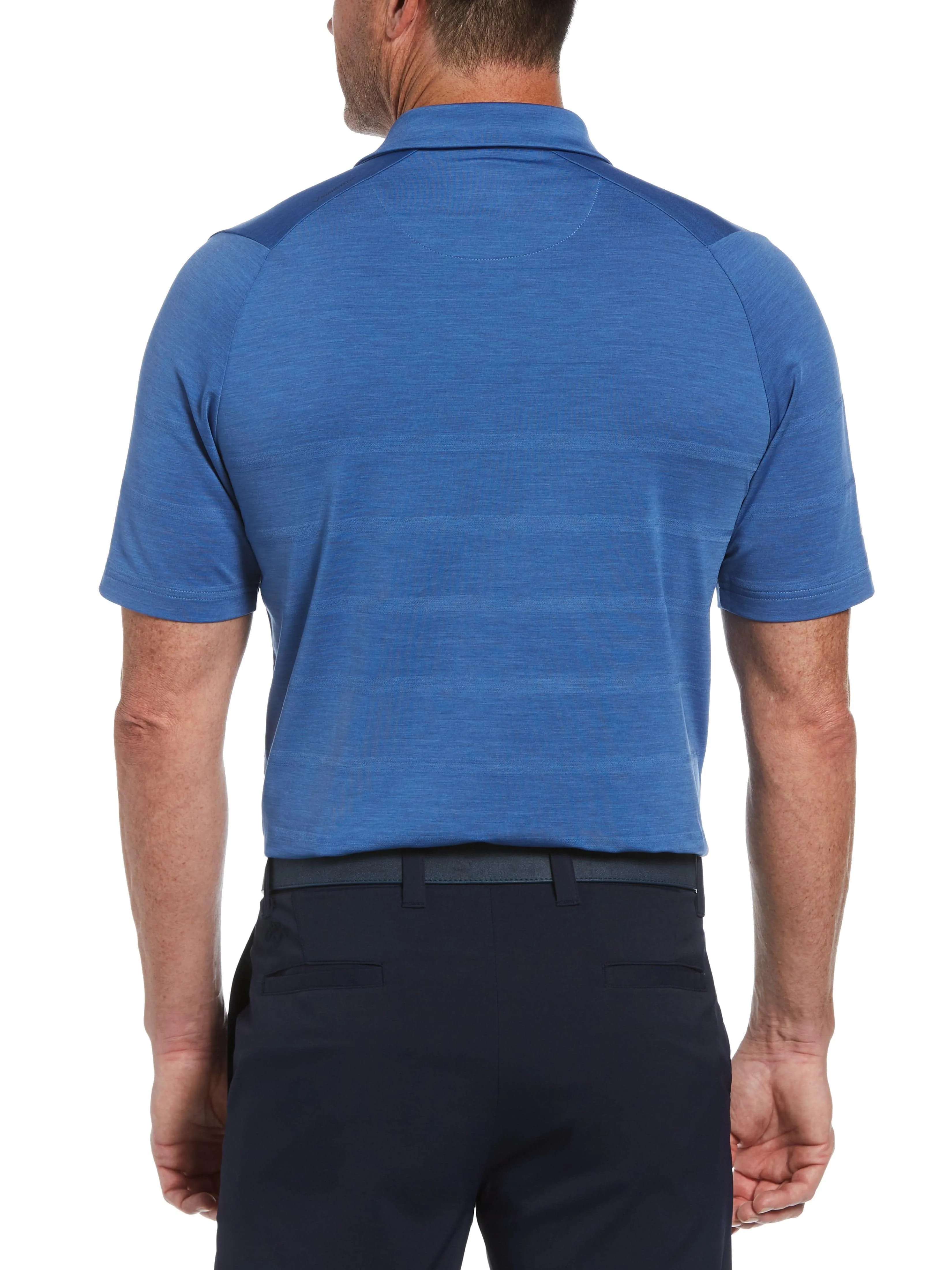 Mens Swing Tech™ Engineered Stripe Jacquard Polo