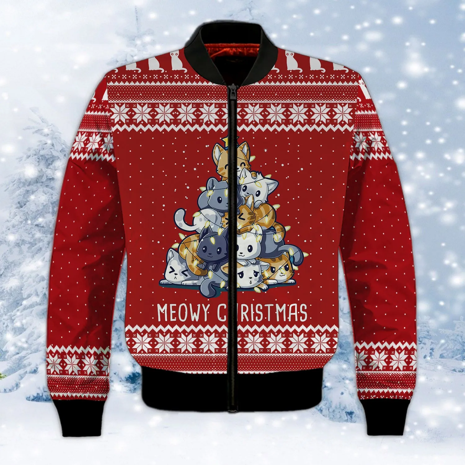 Meowy Christmas 3D Shirts Design Shirts