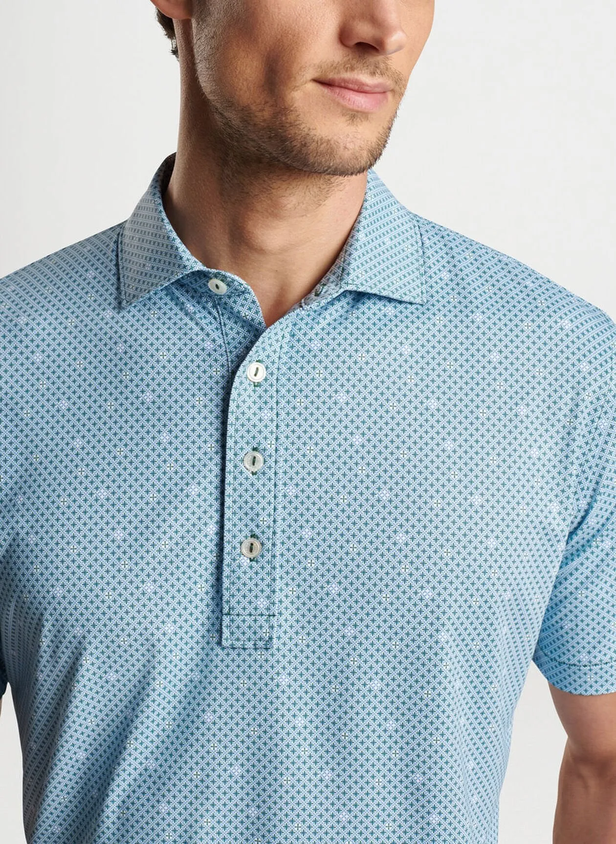 Mosaic Performance Jersey Polo (Lacinato)