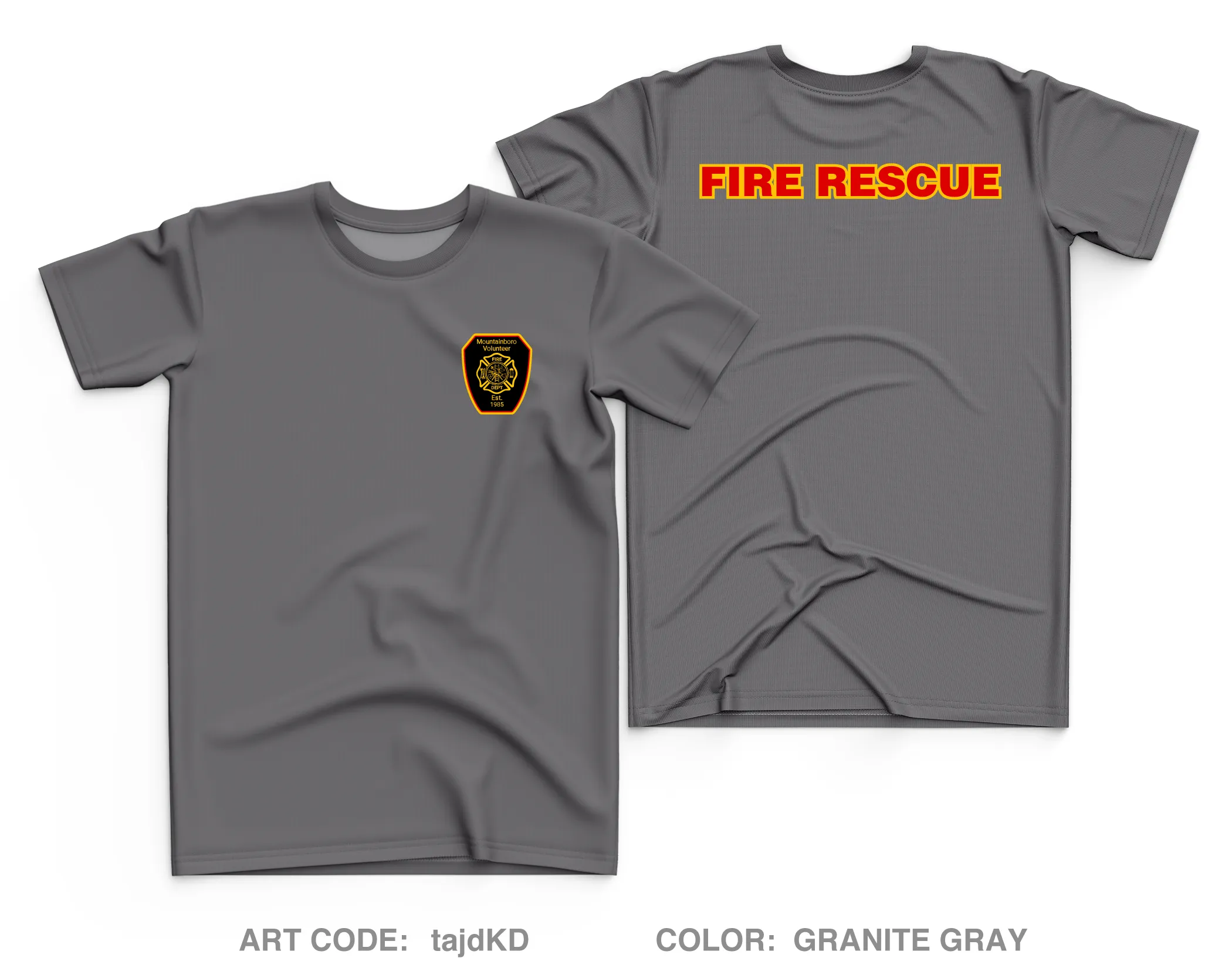 Mountainboro Volunteer Fire Department Core Men's SS Performance Tee - tajdKD