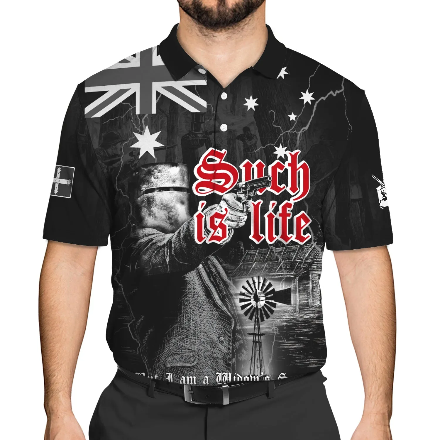 Ned Kelly 3D Polo Shirt 204 - Hdmt
