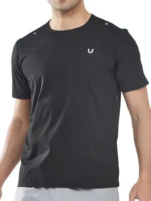 NORTHYARD Men's Workout Gym Shirts Quick Dry T-Shirts Running Athletic Short Sleeve Shirt for Men Black