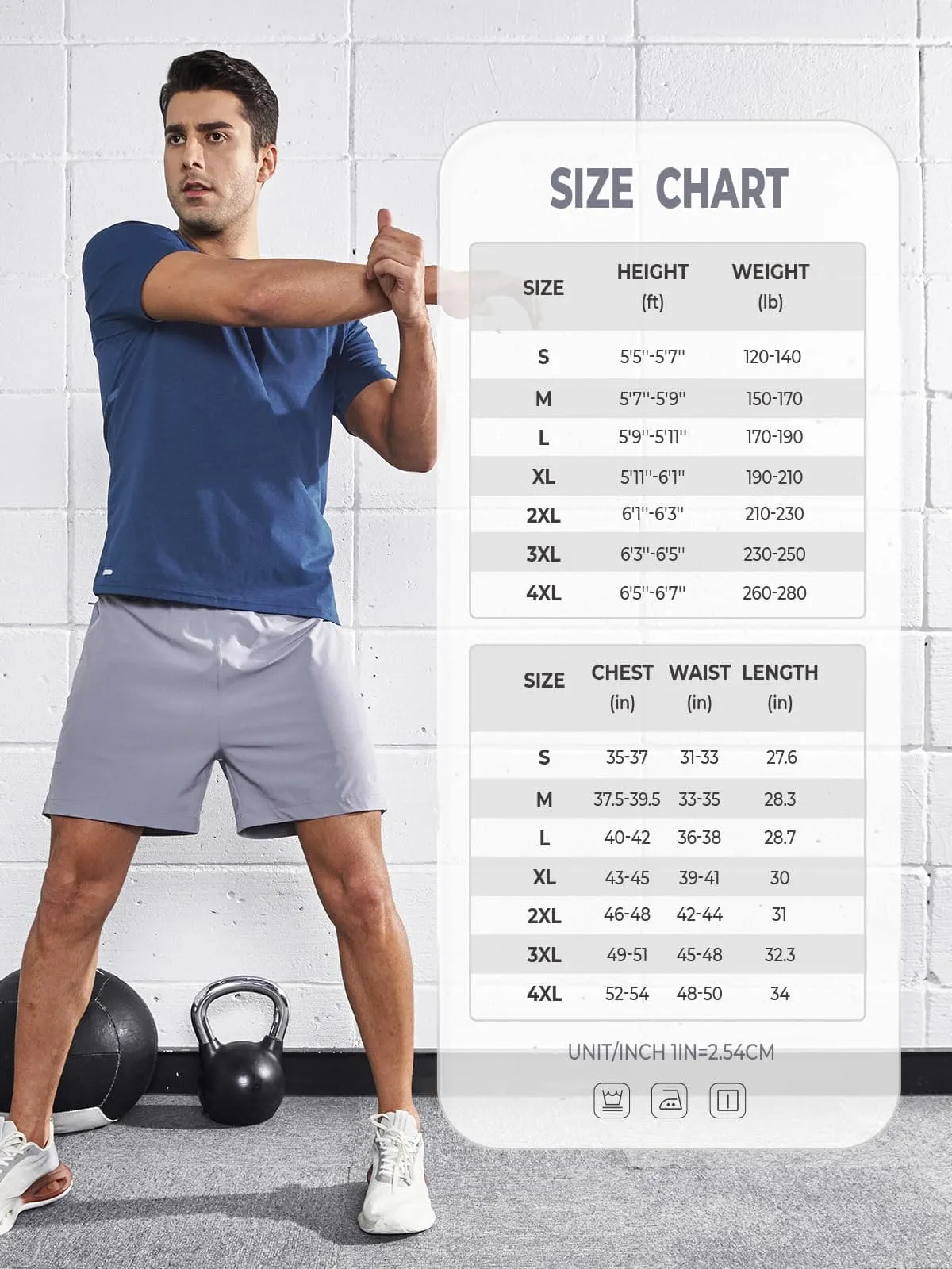 NORTHYARD Men's Workout Gym Shirts Quick Dry T-Shirts Running Athletic Short Sleeve Shirt for Men DARKBLUE