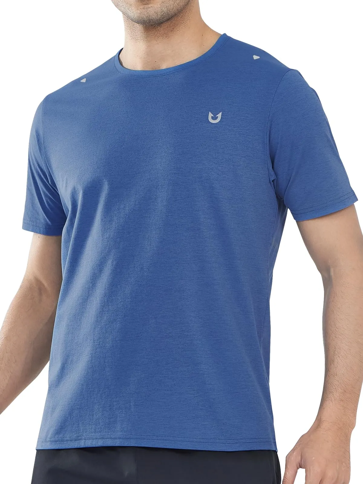 NORTHYARD Men's Workout Gym Shirts Quick Dry T-Shirts Running Athletic Short Sleeve Shirt for Men DARKBLUE