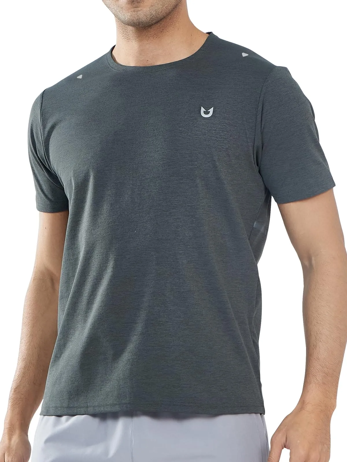 NORTHYARD Men's Workout Gym Shirts Quick Dry T-Shirts Running Athletic Short Sleeve Shirt for Men Darkgrey