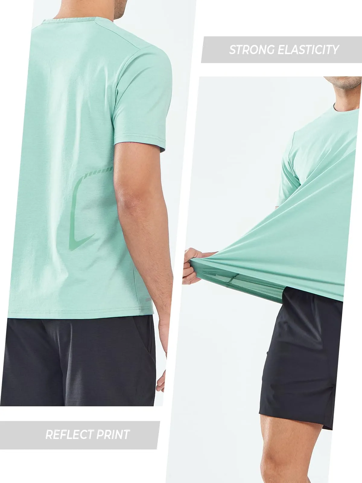 NORTHYARD Men's Workout Gym Shirts Quick Dry T-Shirts Running Athletic Short Sleeve Shirt for Men LODENFROST