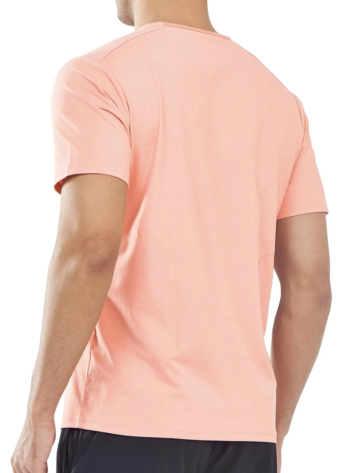 NORTHYARD Men's Workout Gym Shirts Quick Dry T-Shirts Running Athletic Short Sleeve Shirt for Men Pink
