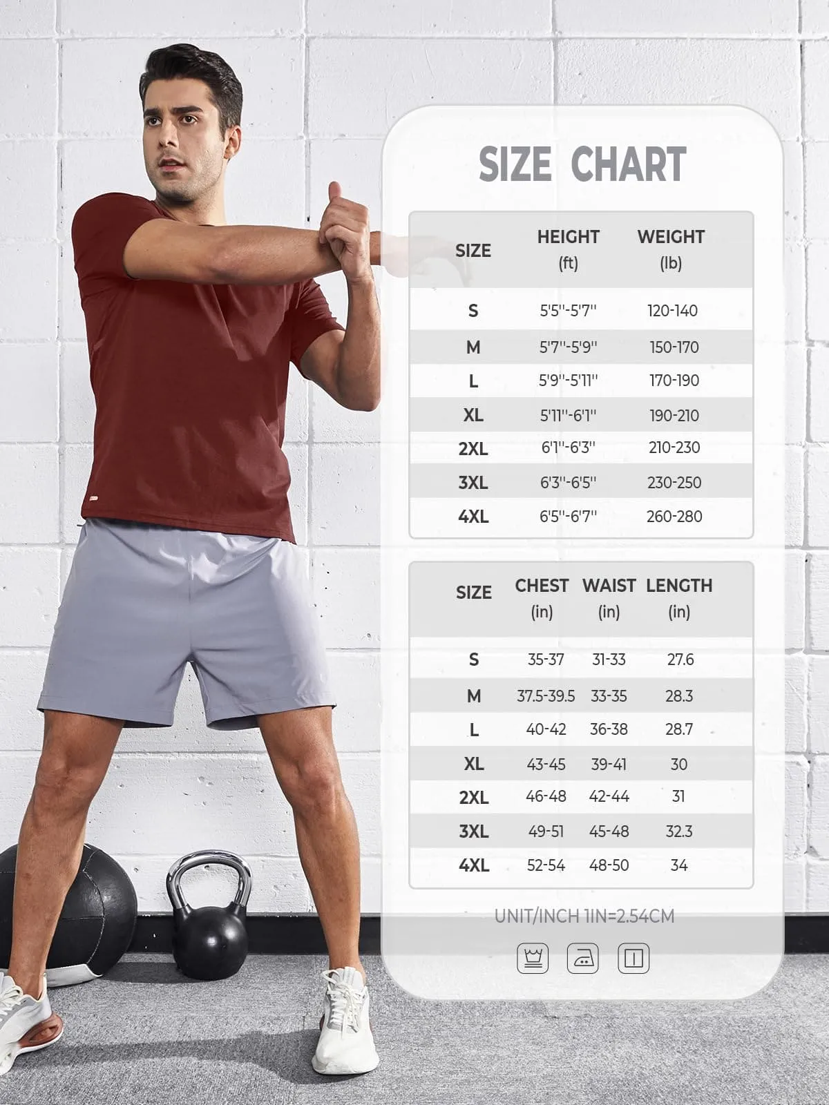 NORTHYARD Men's Workout Gym Shirts Quick Dry T-Shirts Running Athletic Short Sleeve Shirt for Men Wine