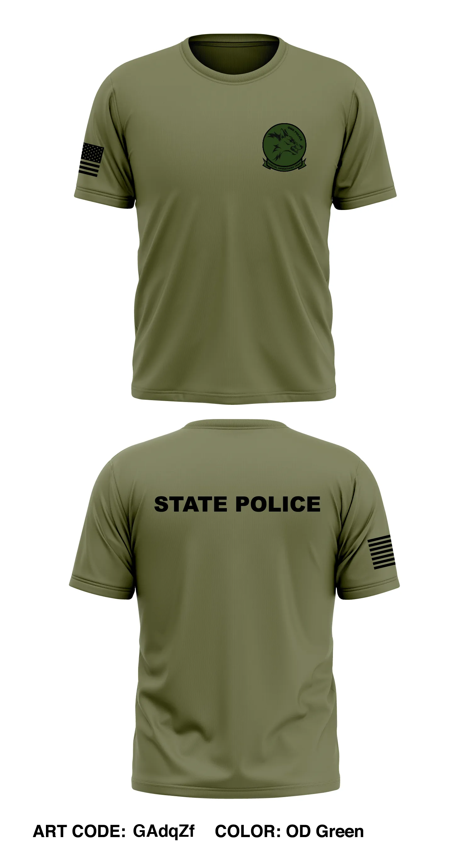 OMD Police SOT Store 1 Core Men's SS Performance Tee - GAdqZf