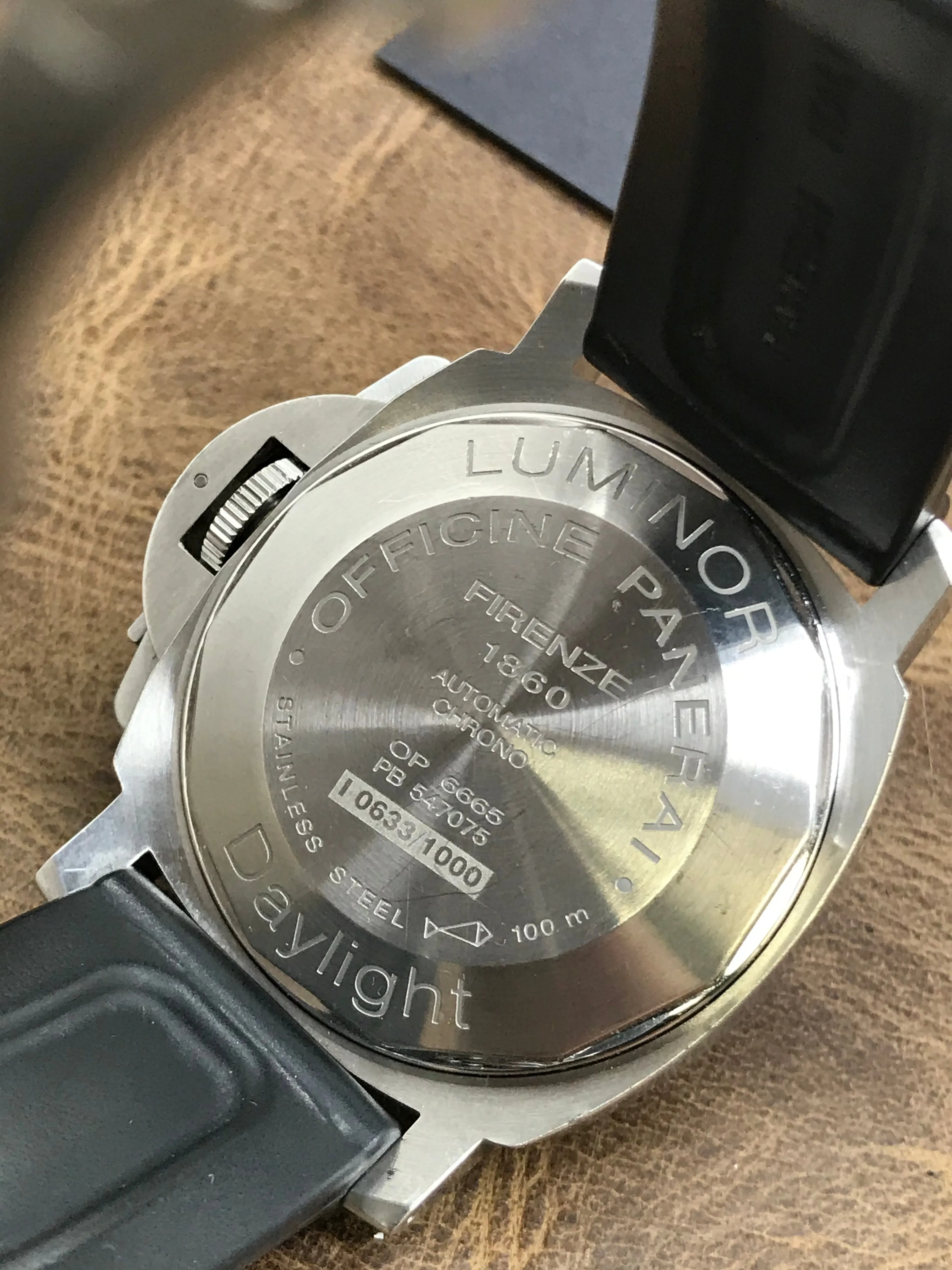Panerai Luminor Chrono Daylight PAM00250 Black Dial Automatic Men's Watch