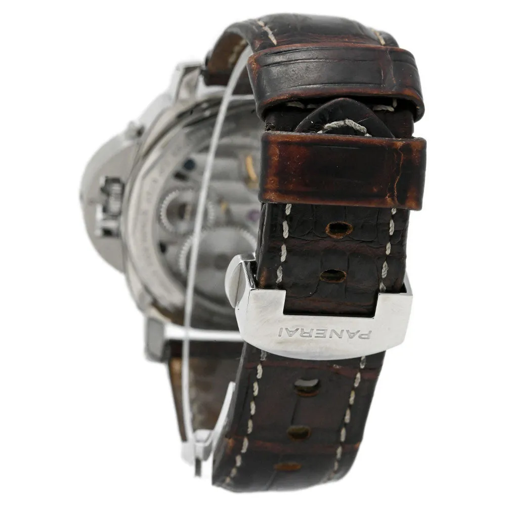 Panerai Men's Luminor Base Stainless Steel 44mm Black Dial Watch Reference #: PAM00112