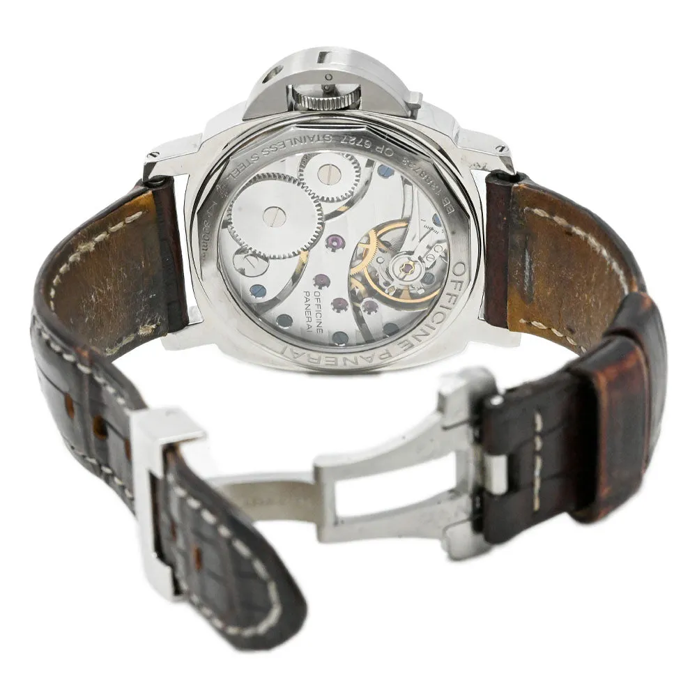 Panerai Men's Luminor Base Stainless Steel 44mm Black Dial Watch Reference #: PAM00112
