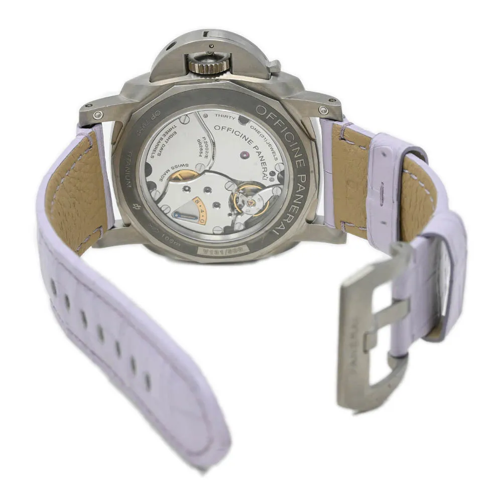 Panerai Men's Luminor Equation of Time Titanium 47mm Blue Dial Watch Reference #: PAM00670