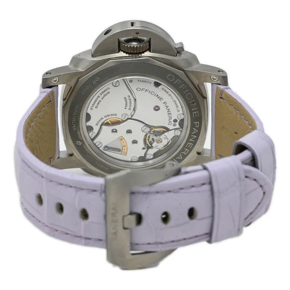 Panerai Men's Luminor Equation of Time Titanium 47mm Blue Dial Watch Reference #: PAM00670