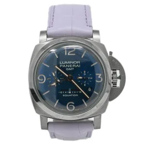 Panerai Men's Luminor Equation of Time Titanium 47mm Blue Dial Watch Reference #: PAM00670