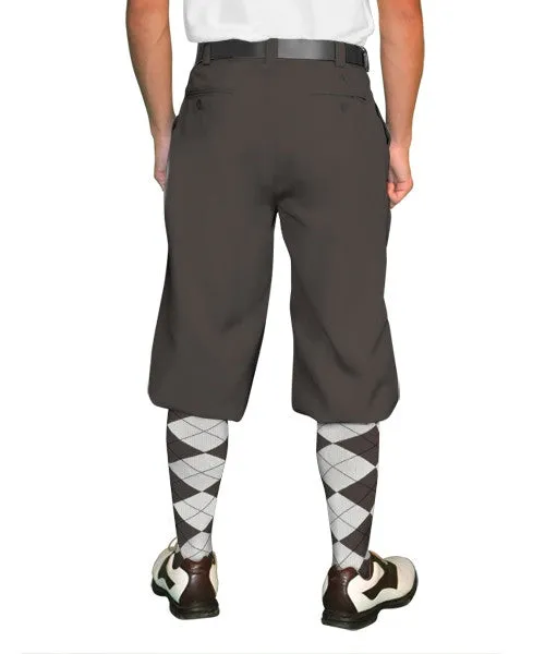 'Par 3' Men’S Plus Fours Golf Knickers | Charcoal