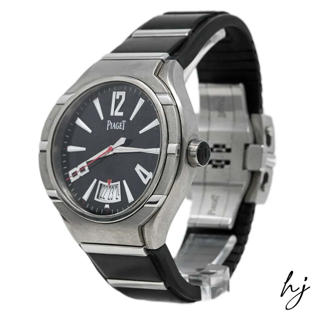 Piaget Men's Polo FortyFive Titanium 45mm Black Stick & Arabic Numeral Dial Watch Reference #: G0A34011
