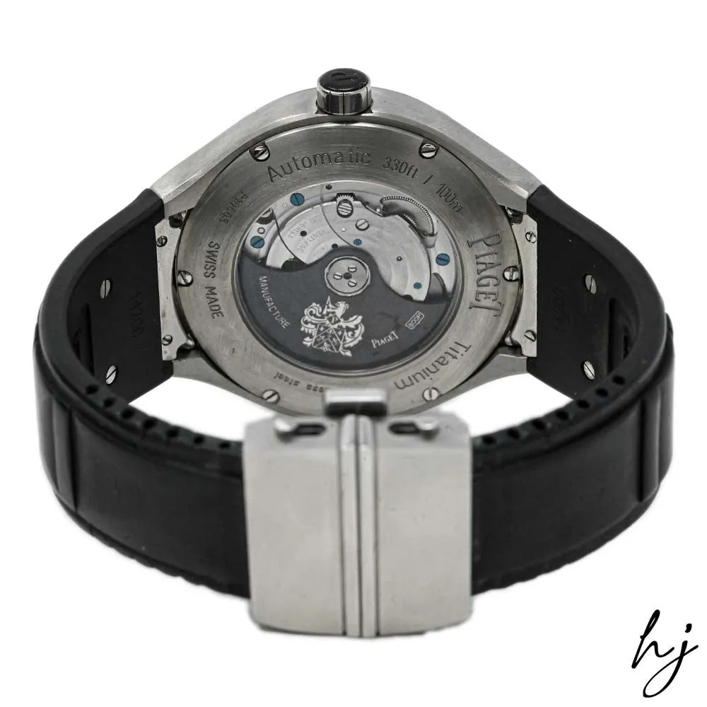Piaget Men's Polo FortyFive Titanium 45mm Black Stick & Arabic Numeral Dial Watch Reference #: G0A34011