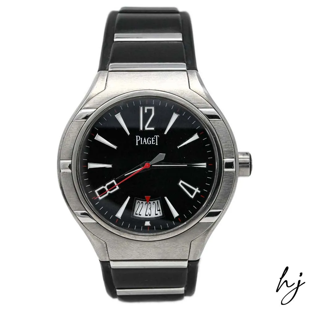 Piaget Men's Polo FortyFive Titanium 45mm Black Stick & Arabic Numeral Dial Watch Reference #: G0A34011