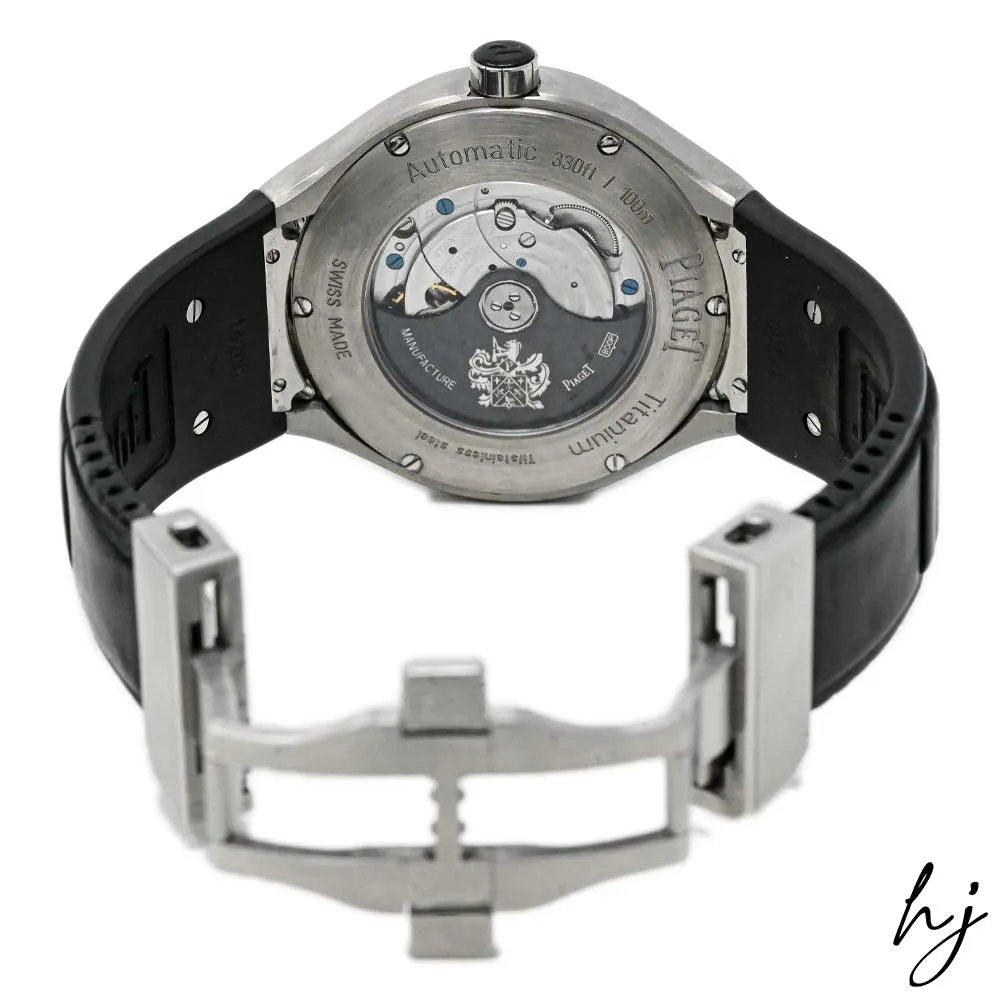 Piaget Men's Polo FortyFive Titanium 45mm Black Stick & Arabic Numeral Dial Watch Reference #: G0A34011