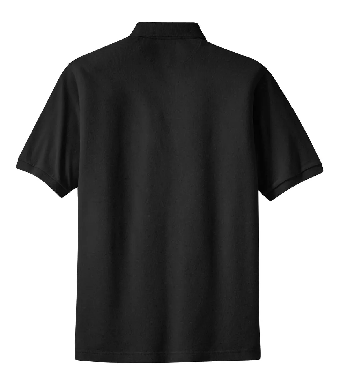 Port Authority Heavyweight Cotton Pique Polo.  K420 Black