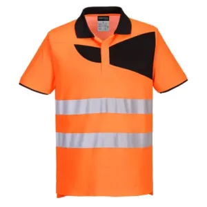 Portwest PW2 Hi Vis Polo Shirt Short sleeved Hi Viz Ris 3279 -PW212