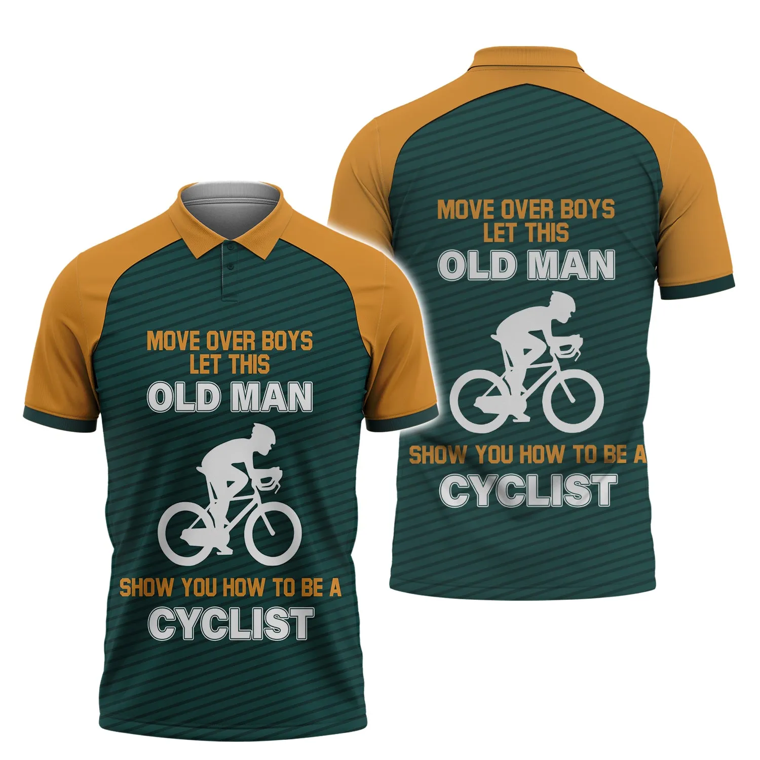 Premium Men's Cycling Polo Shirt Old Man- Hdmt