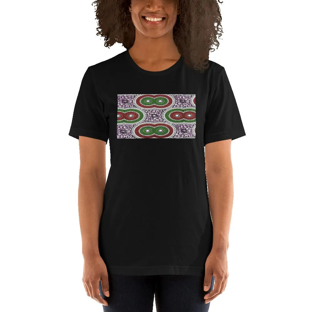 Purple African Print Color Short-Sleeve Unisex T-Shirt