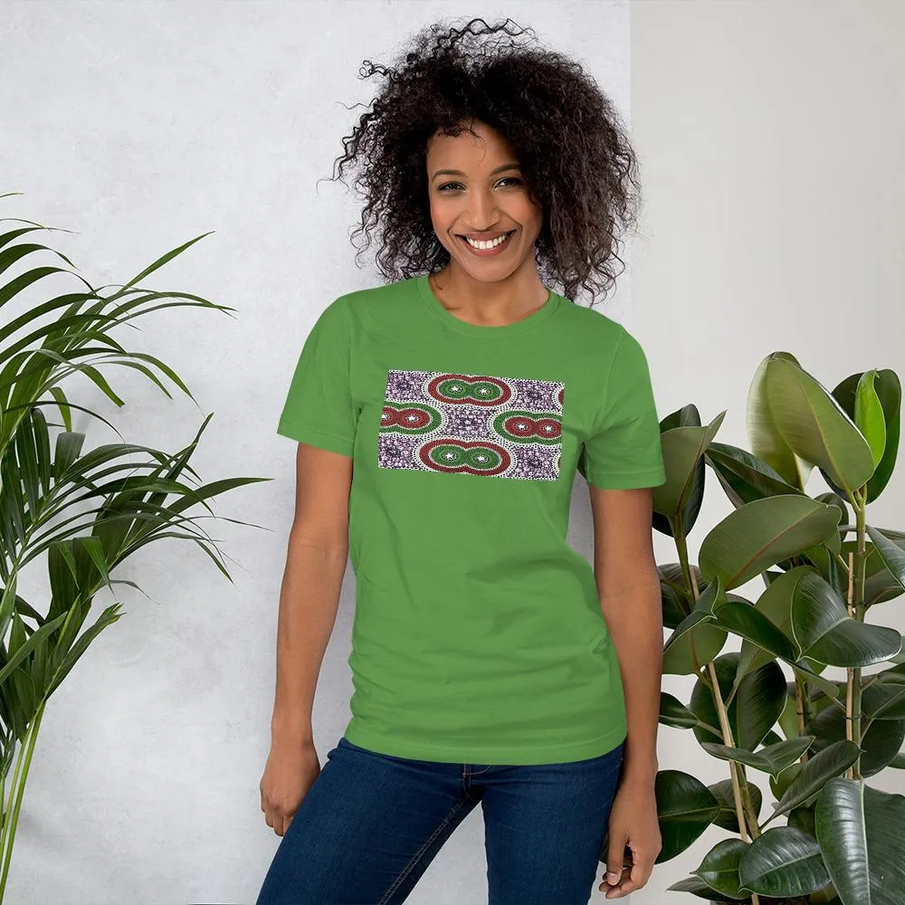 Purple African Print Color Short-Sleeve Unisex T-Shirt