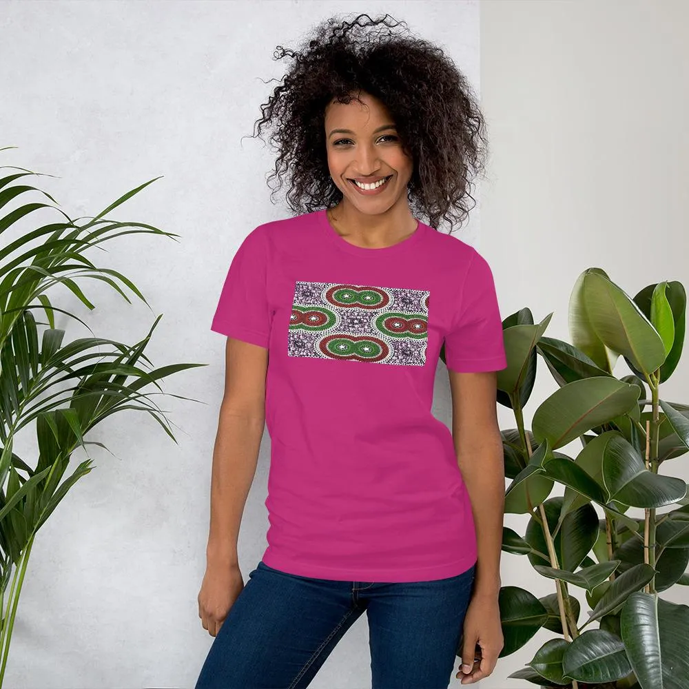 Purple African Print Color Short-Sleeve Unisex T-Shirt