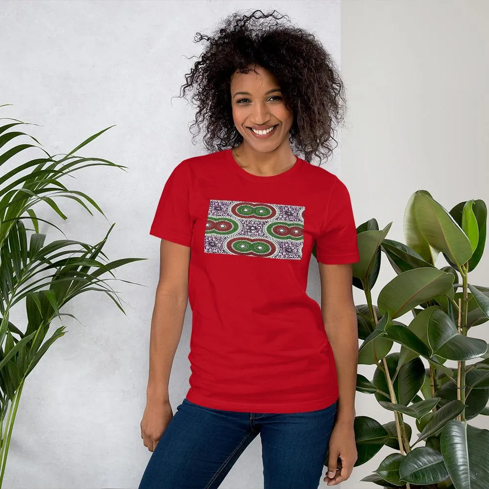 Purple African Print Color Short-Sleeve Unisex T-Shirt