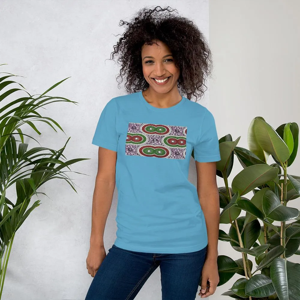 Purple African Print Color Short-Sleeve Unisex T-Shirt
