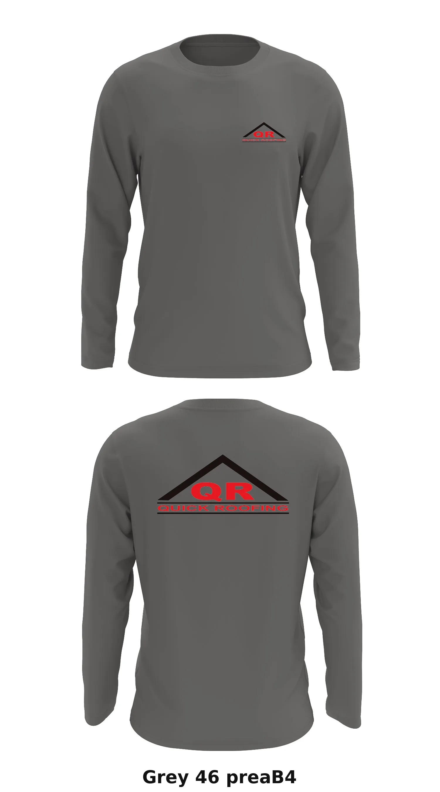Quick Roofing  Store 1 Core Men's LS Performance Tee - preaB4