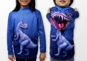 RAPTOR-IN-BLUE Hoodie Sport Shirt by MOUTHMAN®