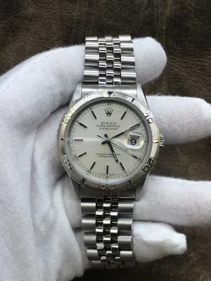 Rolex Datejust Turn-o-graph 16264 Silver Dial Automatic Men's Watch