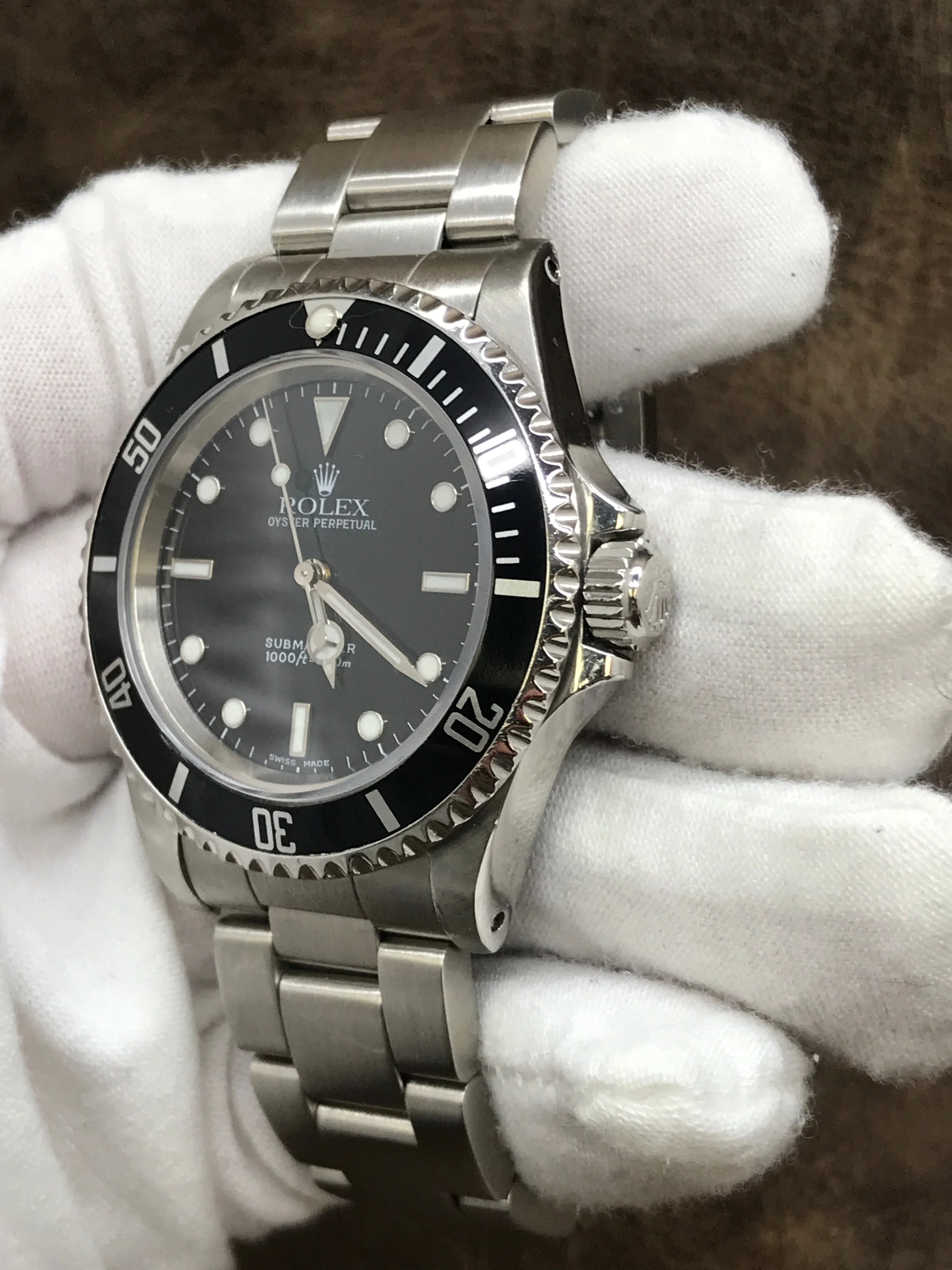 Rolex No Date Submariner 14060 Black Dial Automatic Men's Watch