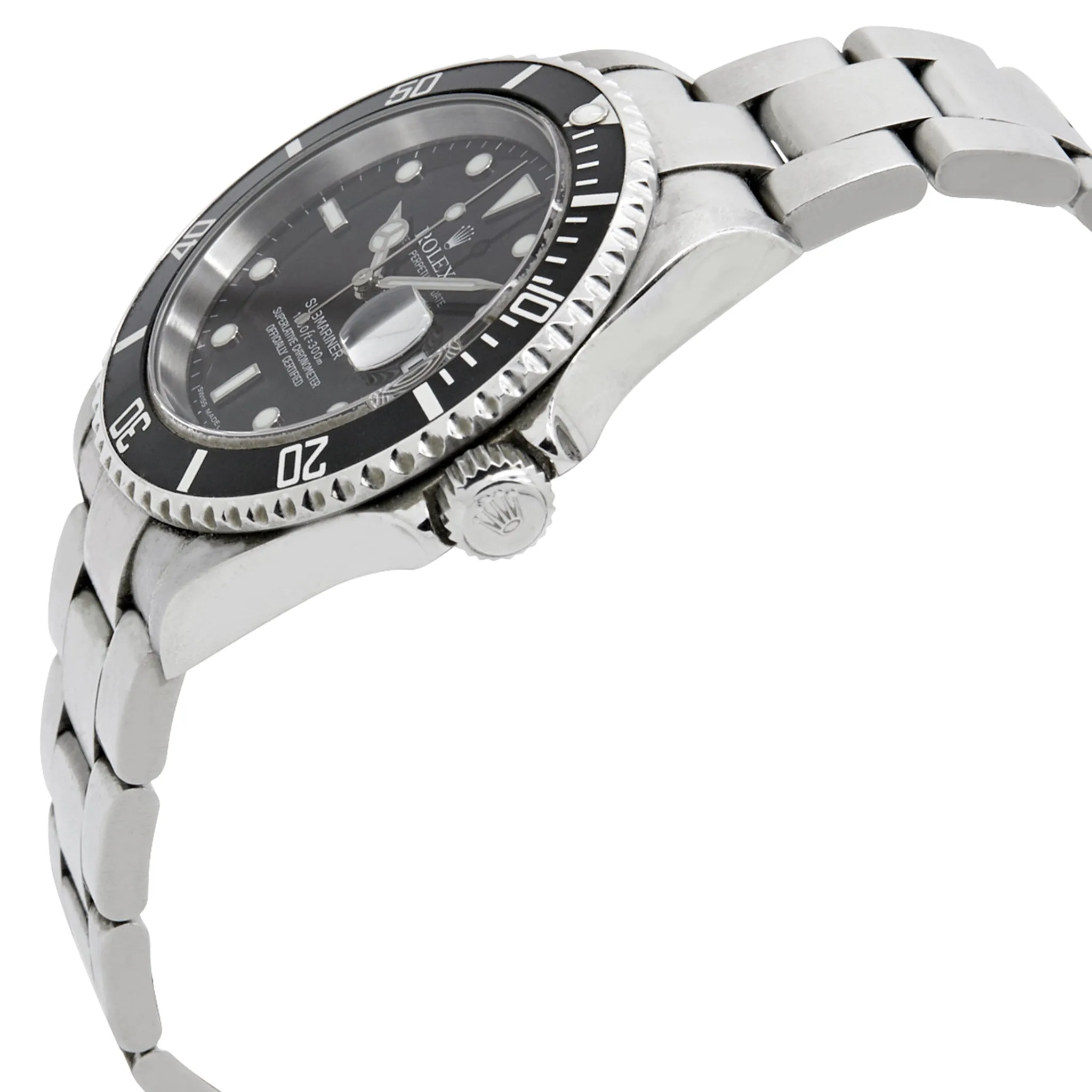 Rolex Submariner Date 16610 Black Dial Automatic Men's Watch