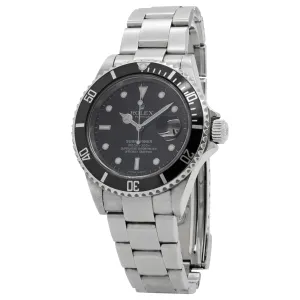Rolex Submariner Date 16610 Black Dial Automatic Men's Watch
