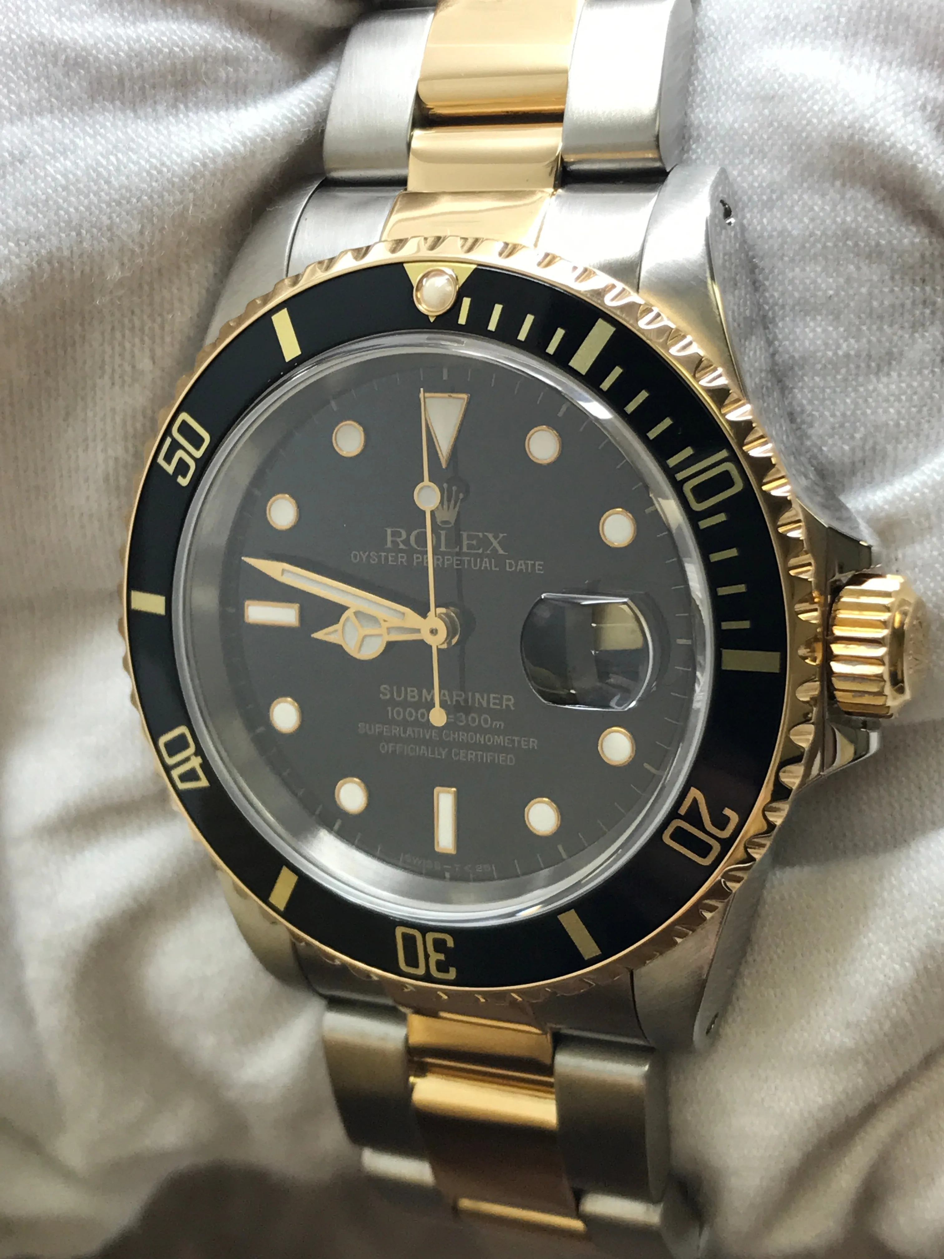 Rolex Submariner Date 16613 Black Dial Automatic Men's Watch