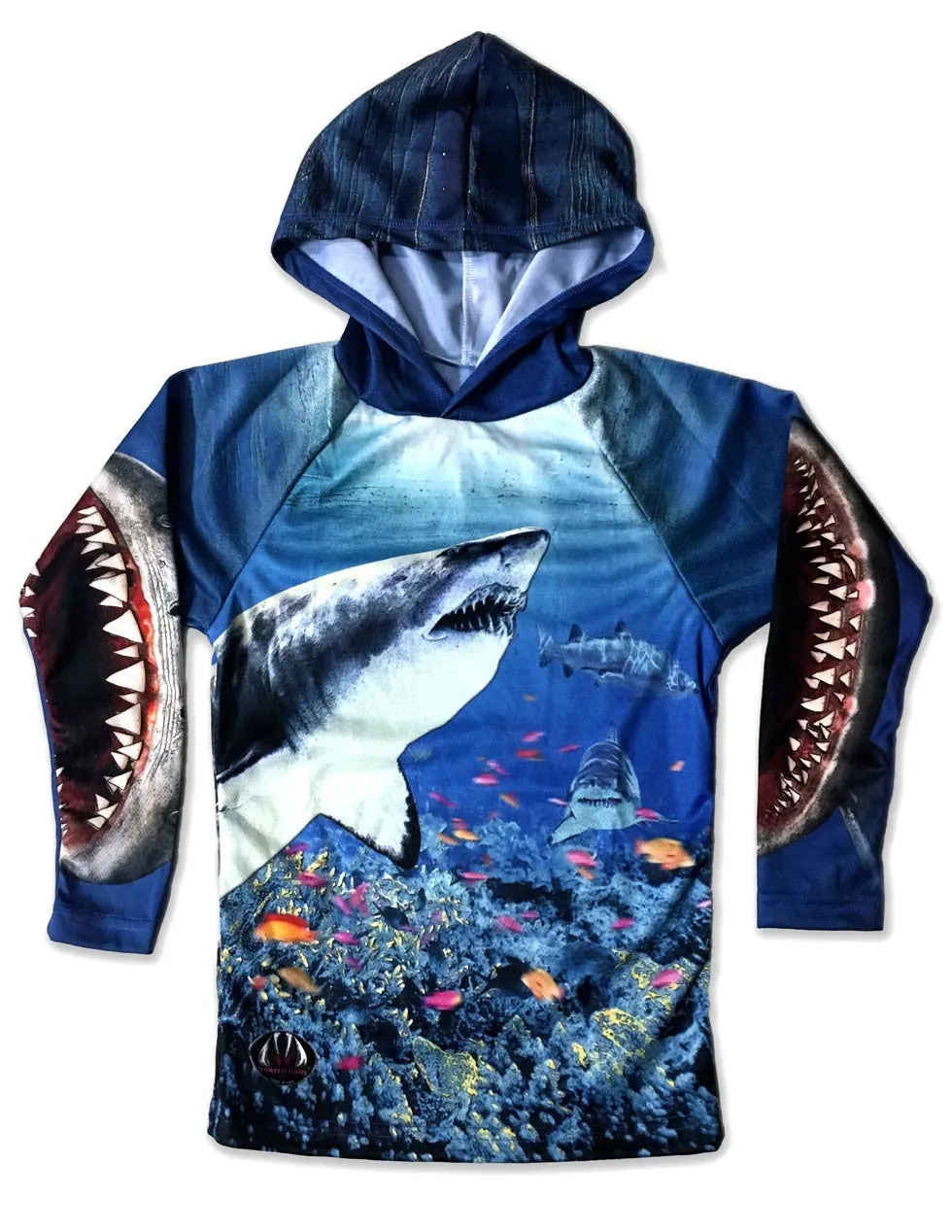 SHARK TANK 3D Hoodie Chomp Shirt by MOUTHMAN®
